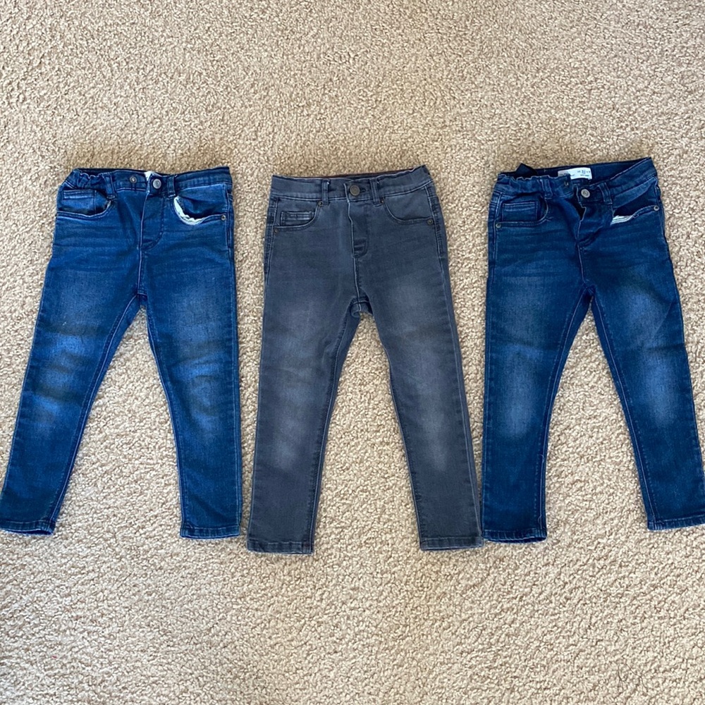 Zara Toddler Boy Jean Bundle - size 3/4T